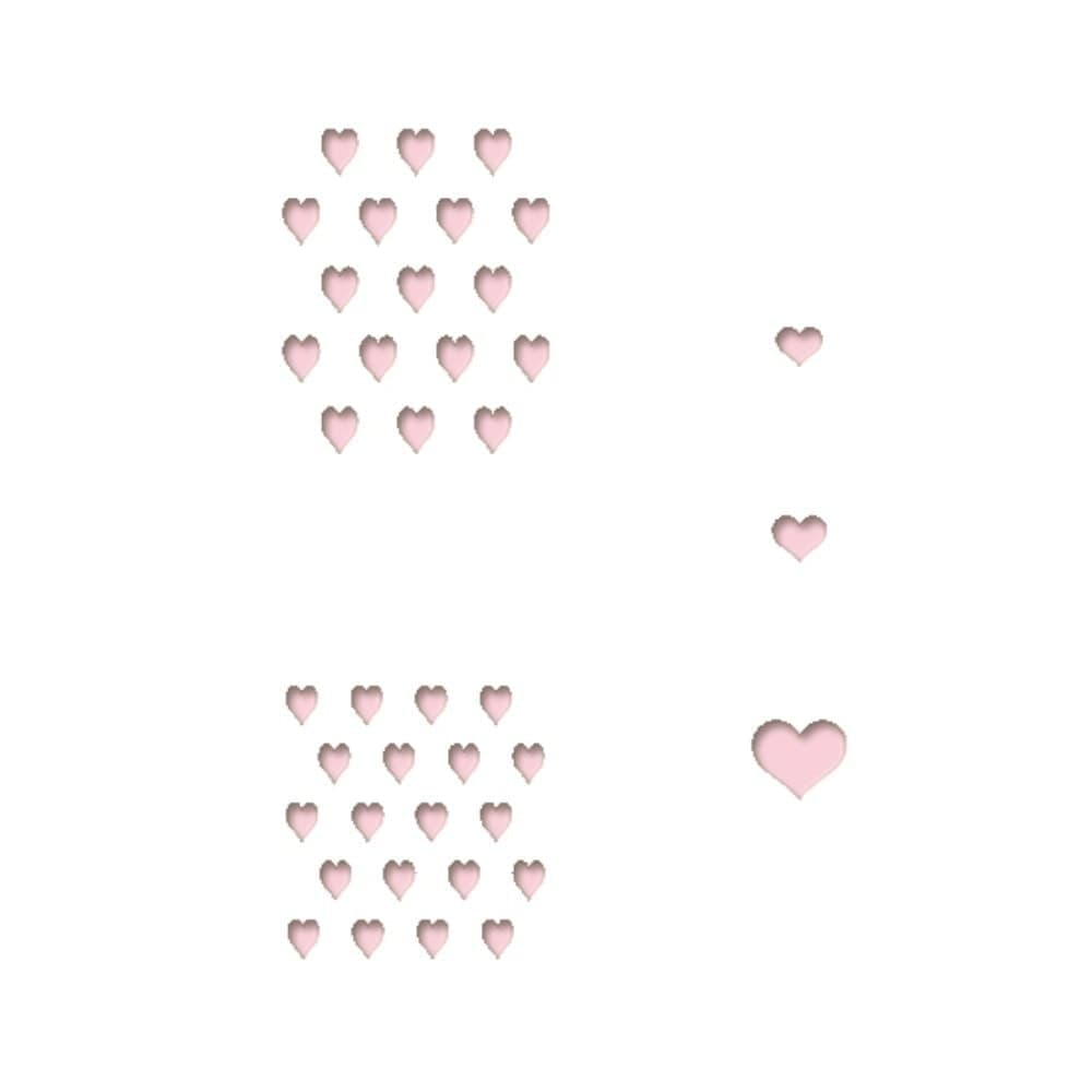 ステンシルシート（ハート）